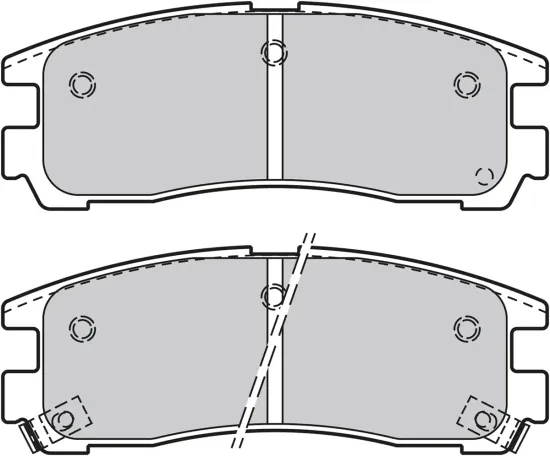 Bremsbelagsatz, Scheibenbremse Hinterachse VALEO 598834 Bild Bremsbelagsatz, Scheibenbremse Hinterachse VALEO 598834