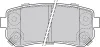 Bremsbelagsatz, Scheibenbremse Hinterachse VALEO 598867 Bild Bremsbelagsatz, Scheibenbremse Hinterachse VALEO 598867