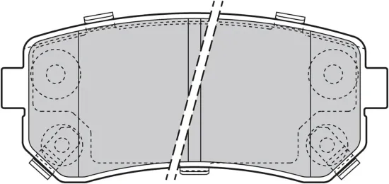 Bremsbelagsatz, Scheibenbremse Hinterachse VALEO 598867 Bild Bremsbelagsatz, Scheibenbremse Hinterachse VALEO 598867