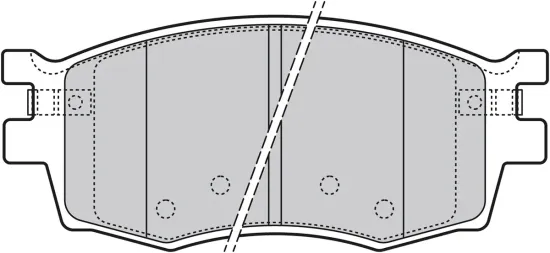 Bremsbelagsatz, Scheibenbremse Vorderachse VALEO 598868 Bild Bremsbelagsatz, Scheibenbremse Vorderachse VALEO 598868