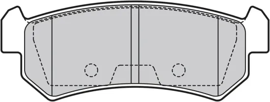 Bremsbelagsatz, Scheibenbremse Hinterachse VALEO 598874 Bild Bremsbelagsatz, Scheibenbremse Hinterachse VALEO 598874