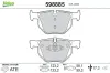 Bremsbelagsatz, Scheibenbremse Hinterachse VALEO 598885 Bild Bremsbelagsatz, Scheibenbremse Hinterachse VALEO 598885