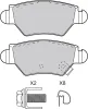 Bremsbelagsatz, Scheibenbremse Hinterachse VALEO 598926 Bild Bremsbelagsatz, Scheibenbremse Hinterachse VALEO 598926