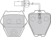 Bremsbelagsatz, Scheibenbremse Vorderachse VALEO 598992 Bild Bremsbelagsatz, Scheibenbremse Vorderachse VALEO 598992