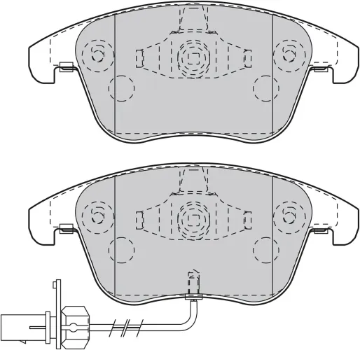 Bremsbelagsatz, Scheibenbremse Vorderachse VALEO 598996 Bild Bremsbelagsatz, Scheibenbremse Vorderachse VALEO 598996