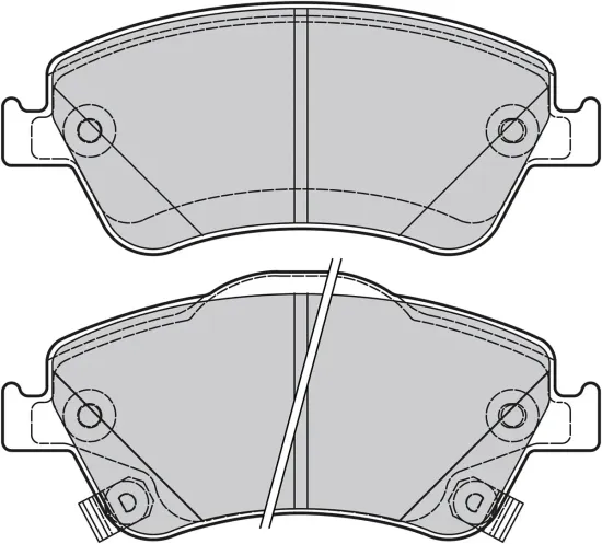 Bremsbelagsatz, Scheibenbremse Vorderachse VALEO 601040 Bild Bremsbelagsatz, Scheibenbremse Vorderachse VALEO 601040