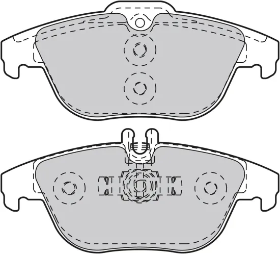 Bremsbelagsatz, Scheibenbremse Hinterachse VALEO 601051 Bild Bremsbelagsatz, Scheibenbremse Hinterachse VALEO 601051