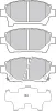 Bremsbelagsatz, Scheibenbremse Vorderachse VALEO 601060 Bild Bremsbelagsatz, Scheibenbremse Vorderachse VALEO 601060