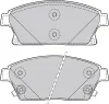 Bremsbelagsatz, Scheibenbremse Vorderachse VALEO 601070 Bild Bremsbelagsatz, Scheibenbremse Vorderachse VALEO 601070