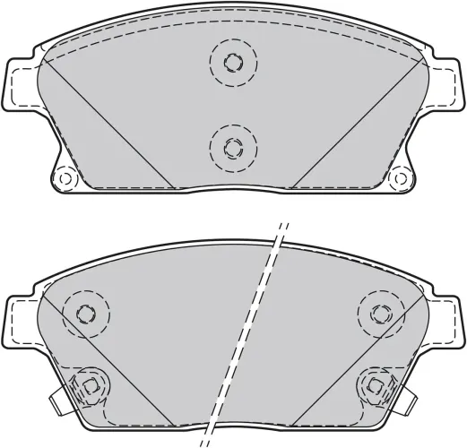 Bremsbelagsatz, Scheibenbremse Vorderachse VALEO 601070 Bild Bremsbelagsatz, Scheibenbremse Vorderachse VALEO 601070