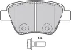 Bremsbelagsatz, Scheibenbremse Hinterachse VALEO 601137 Bild Bremsbelagsatz, Scheibenbremse Hinterachse VALEO 601137