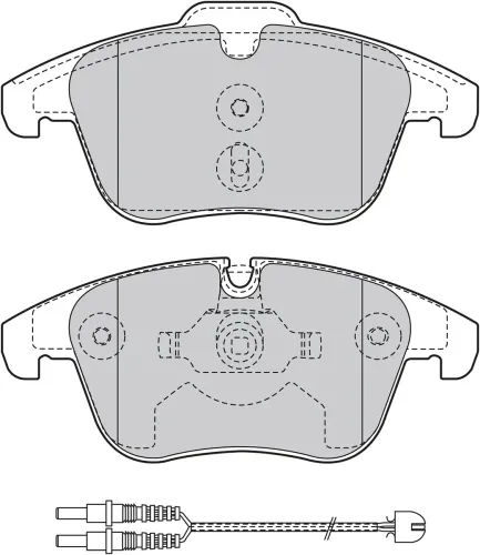 Bremsbelagsatz, Scheibenbremse Vorderachse VALEO 601147 Bild Bremsbelagsatz, Scheibenbremse Vorderachse VALEO 601147