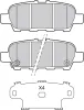 Bremsbelagsatz, Scheibenbremse Hinterachse VALEO 601148 Bild Bremsbelagsatz, Scheibenbremse Hinterachse VALEO 601148