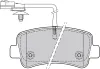 Bremsbelagsatz, Scheibenbremse Hinterachse VALEO 601151 Bild Bremsbelagsatz, Scheibenbremse Hinterachse VALEO 601151