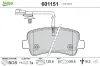 Bremsbelagsatz, Scheibenbremse Hinterachse VALEO 601151