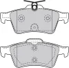Bremsbelagsatz, Scheibenbremse Hinterachse VALEO 601358 Bild Bremsbelagsatz, Scheibenbremse Hinterachse VALEO 601358