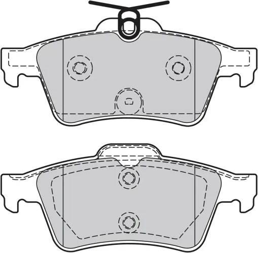 Bremsbelagsatz, Scheibenbremse Hinterachse VALEO 601358 Bild Bremsbelagsatz, Scheibenbremse Hinterachse VALEO 601358