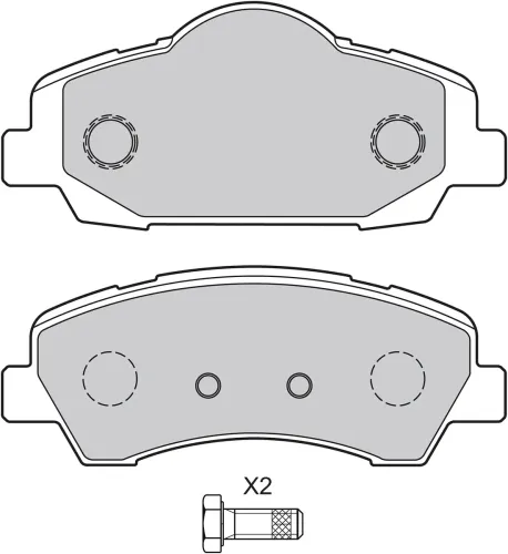 Bremsbelagsatz, Scheibenbremse Vorderachse VALEO 601371 Bild Bremsbelagsatz, Scheibenbremse Vorderachse VALEO 601371