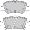 Bremsbelagsatz, Scheibenbremse Hinterachse VALEO 601377 Bild Bremsbelagsatz, Scheibenbremse Hinterachse VALEO 601377