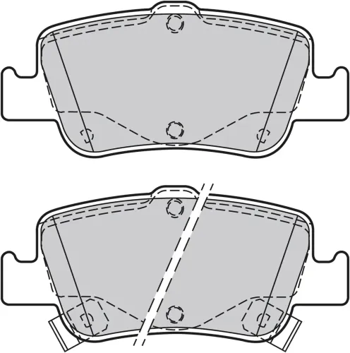 Bremsbelagsatz, Scheibenbremse Hinterachse VALEO 601377 Bild Bremsbelagsatz, Scheibenbremse Hinterachse VALEO 601377