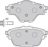 Bremsbelagsatz, Scheibenbremse Hinterachse VALEO 601395 Bild Bremsbelagsatz, Scheibenbremse Hinterachse VALEO 601395
