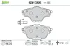 Bremsbelagsatz, Scheibenbremse Hinterachse VALEO 601395