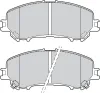 Bremsbelagsatz, Scheibenbremse Vorderachse VALEO 601415 Bild Bremsbelagsatz, Scheibenbremse Vorderachse VALEO 601415