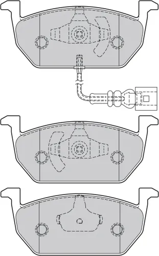 Bremsbelagsatz, Scheibenbremse Vorderachse VALEO 601426 Bild Bremsbelagsatz, Scheibenbremse Vorderachse VALEO 601426