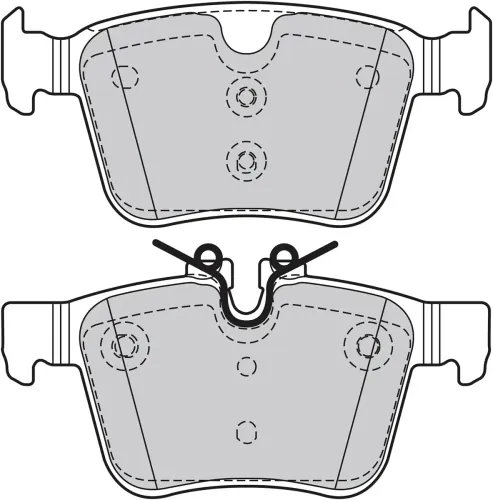 Bremsbelagsatz, Scheibenbremse Hinterachse VALEO 601473 Bild Bremsbelagsatz, Scheibenbremse Hinterachse VALEO 601473