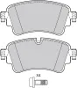 Bremsbelagsatz, Scheibenbremse Hinterachse VALEO 601497 Bild Bremsbelagsatz, Scheibenbremse Hinterachse VALEO 601497