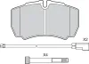 Bremsbelagsatz, Scheibenbremse Hinterachse VALEO 601577 Bild Bremsbelagsatz, Scheibenbremse Hinterachse VALEO 601577
