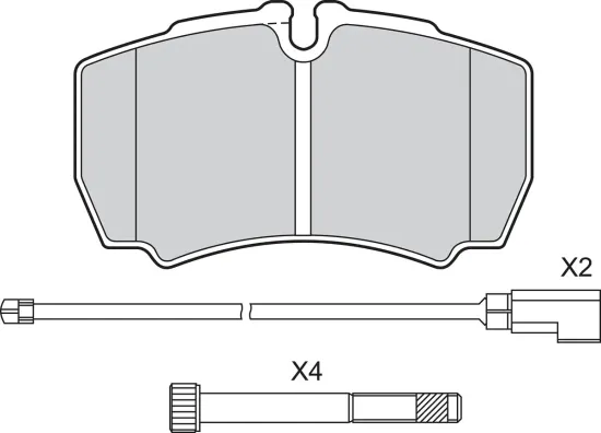 Bremsbelagsatz, Scheibenbremse Hinterachse VALEO 601577 Bild Bremsbelagsatz, Scheibenbremse Hinterachse VALEO 601577