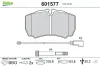 Bremsbelagsatz, Scheibenbremse Hinterachse VALEO 601577 Bild Bremsbelagsatz, Scheibenbremse Hinterachse VALEO 601577