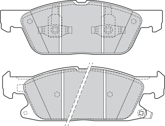 Bremsbelagsatz, Scheibenbremse Vorderachse VALEO 601588 Bild Bremsbelagsatz, Scheibenbremse Vorderachse VALEO 601588