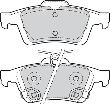Bremsbelagsatz, Scheibenbremse Hinterachse VALEO 601709 Bild Bremsbelagsatz, Scheibenbremse Hinterachse VALEO 601709