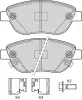 Bremsbelagsatz, Scheibenbremse Vorderachse VALEO 601727 Bild Bremsbelagsatz, Scheibenbremse Vorderachse VALEO 601727