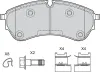 Bremsbelagsatz, Scheibenbremse VALEO 601762 Bild Bremsbelagsatz, Scheibenbremse VALEO 601762