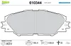 Bremsbelagsatz, Scheibenbremse Vorderachse VALEO 610344 Bild Bremsbelagsatz, Scheibenbremse Vorderachse VALEO 610344