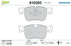 Bremsbelagsatz, Scheibenbremse Vorderachse VALEO 610393 Bild Bremsbelagsatz, Scheibenbremse Vorderachse VALEO 610393