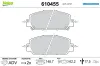 Bremsbelagsatz, Scheibenbremse Vorderachse VALEO 610455 Bild Bremsbelagsatz, Scheibenbremse Vorderachse VALEO 610455