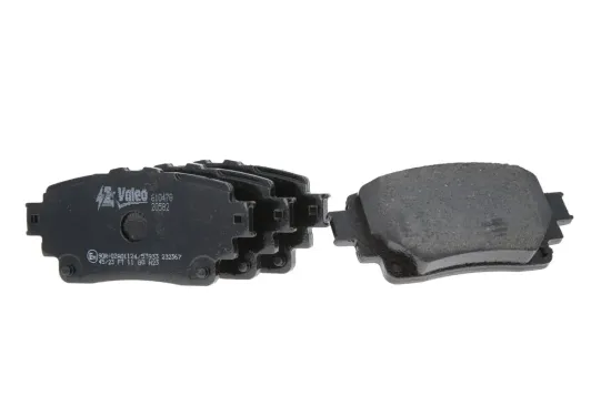 Bremsbelagsatz, Scheibenbremse Hinterachse VALEO 610478 Bild Bremsbelagsatz, Scheibenbremse Hinterachse VALEO 610478