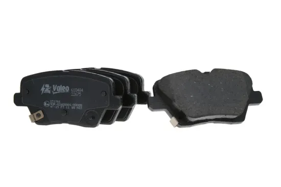 Bremsbelagsatz, Scheibenbremse Hinterachse VALEO 610484 Bild Bremsbelagsatz, Scheibenbremse Hinterachse VALEO 610484