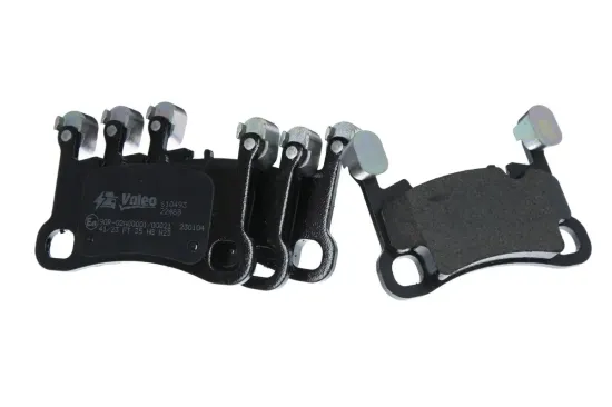 Bremsbelagsatz, Scheibenbremse Hinterachse VALEO 610493 Bild Bremsbelagsatz, Scheibenbremse Hinterachse VALEO 610493