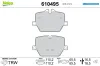 Bremsbelagsatz, Scheibenbremse Hinterachse VALEO 610495 Bild Bremsbelagsatz, Scheibenbremse Hinterachse VALEO 610495