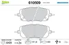 Bremsbelagsatz, Scheibenbremse Vorderachse VALEO 610509 Bild Bremsbelagsatz, Scheibenbremse Vorderachse VALEO 610509