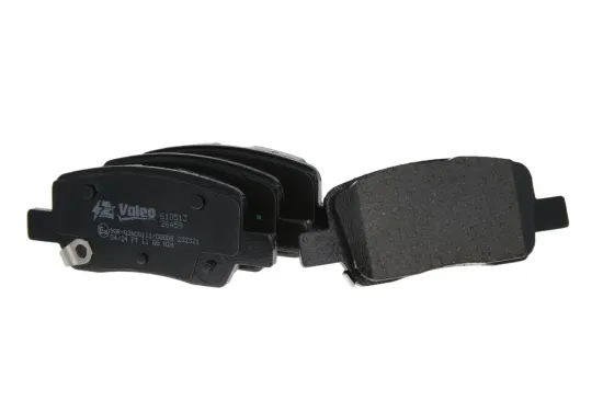 Bremsbelagsatz, Scheibenbremse Hinterachse VALEO 610513 Bild Bremsbelagsatz, Scheibenbremse Hinterachse VALEO 610513