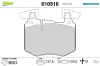 Bremsbelagsatz, Scheibenbremse Vorderachse VALEO 610516 Bild Bremsbelagsatz, Scheibenbremse Vorderachse VALEO 610516