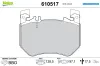 Bremsbelagsatz, Scheibenbremse Vorderachse VALEO 610517