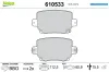 Bremsbelagsatz, Scheibenbremse Hinterachse VALEO 610533