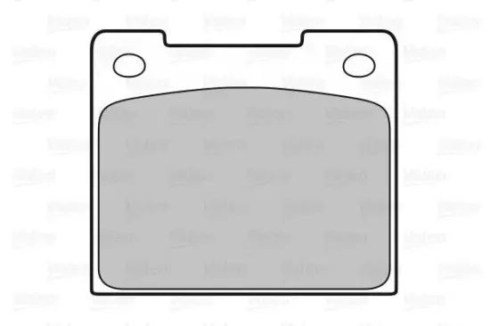 Bremsbelagsatz, Scheibenbremse Hinterachse VALEO 598338 Bild Bremsbelagsatz, Scheibenbremse Hinterachse VALEO 598338